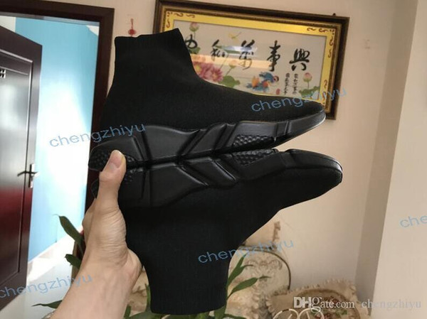 Sock Shoes Casual Shoe Speed Trainer High Quality Sneakers Speed Trainer Sock Race Runners Black Shoes Men and Women Designer Shoes