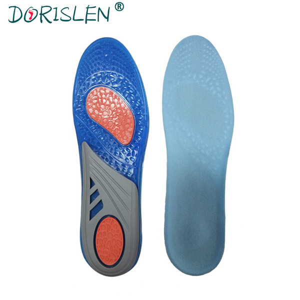 Silicone Gel Insoles Sports Massaging Shock Absorption Shoe Pads For Men Women