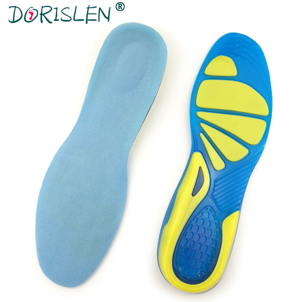 Silicon Gel Insoles Foot Care For Plantar Fasciitis Sport Shock Absorption Orthopedic Pads 