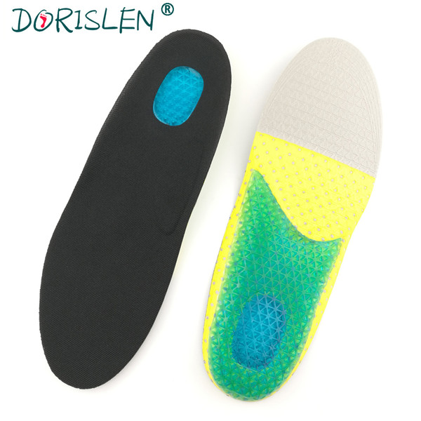 Silicone Gel Sports Insoles Honeycomb Shock Absorption Foot Care Shoe Pads Men Women