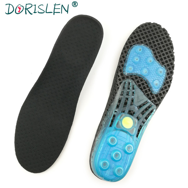 Spring Elastic Running Sport Insoles Shock Absorption Pads Men Women