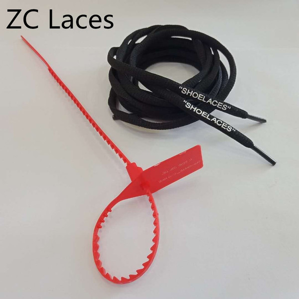 C.2018 Red Zip Ties Shoelaces Buckle With Off Shoe Laces Colorful Oval Silicone Printing SHOELACES Polyester Shoestrings With Zip Tag