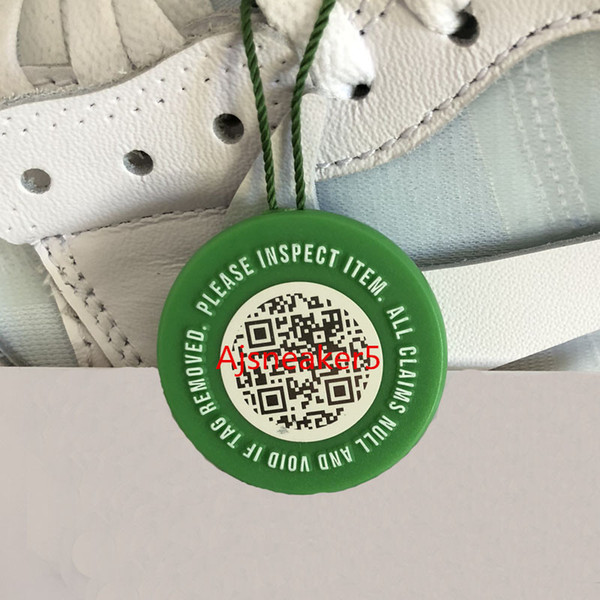 New StockX QR Code Tag Verified X Authentic Tag Plastic Shoe Buckle Stock X Green Circular Green Tag For OFF Shoes Green White