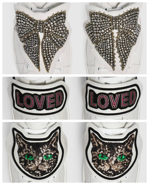 At The Back Removable Shoe Decorations, one pair shoes with more style, Tiger Blind Butterfly For Love Cat Patch