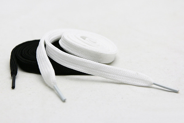 Men Women Black & White Shoelace Unisex Laces