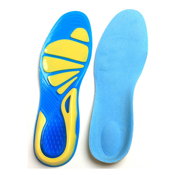 Spring and summer silicone rubber sports insole and military insole Sport Running Gel Insoles Insert Cushion for Men Women