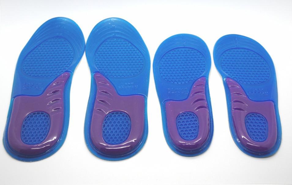 free shipping sport silicone massaging gel shoes insole men size 8-12,women:6-10 600pair/lot