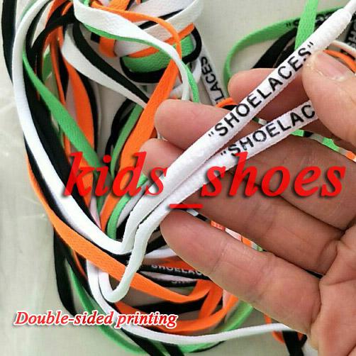 Trendy round shoelaces suitable for all kinds of men women casual sports shoes printed laces Double-sided Printing length 1-1.2M