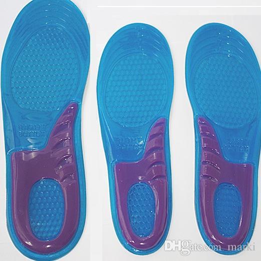 anti-shock Amazing Man SIZE Sports Massaging Silicone Gel Insoles Arch Support Orthopedic Plantar Fasciitis Running Insole For shoes H001