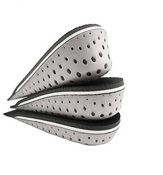 1 Pair Shoe Insoles Breathable Half Insole Heighten Heel Insert Sports Shoes Pad Cushion Unisex 2-4cm Height Increase Insoles