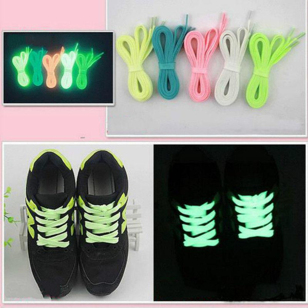 1Pair 32'' Luminous Glow In Dark Shoelace Athletic Sport Boot Shoe Laces Strings