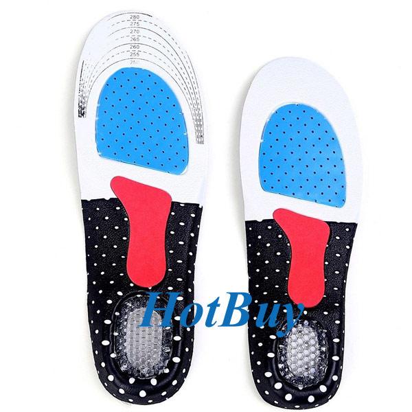 Gel Insole Orthotic Sport Insert Shoe Pad Arch Support Heel Cushion Running New 2Pcs/Pair #3721