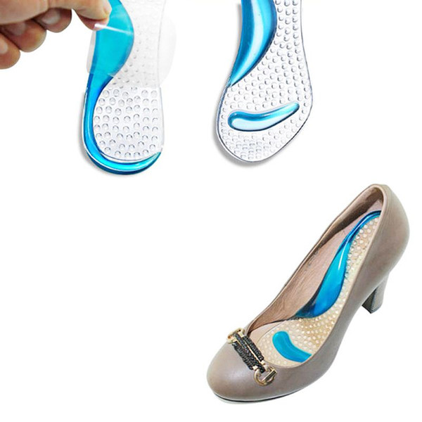 1 pair Non-Slip Sandals High Heel Arch Cushion Support Silicone Gel Pads Shoes Insole Woman Insoles cushion #FM0995