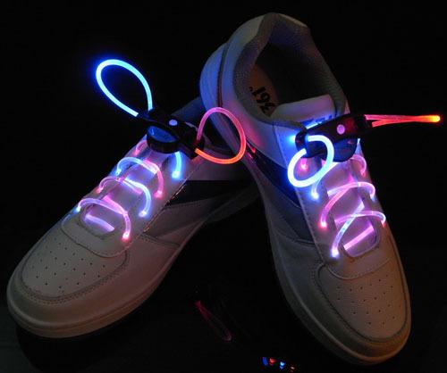 Led Light Luminous Shoelace Glowing Shoe laces Glow Stick Flashing Colored Neon Shoelace chaussures led