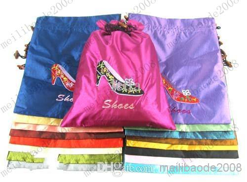 New Design Silk Brocade Drawstring Bags For Storing Shoes / Tights Fashion Gift 36x28cm MYY8380