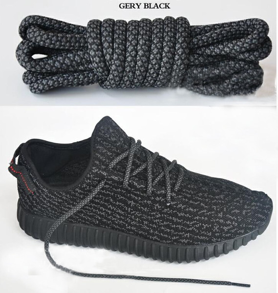 New Hot retail 350 boost Shoelaces kanye west shoes Shoe Laces 350 V2 Runner Shoe Laces turtle dove pirate black colors 12Cm