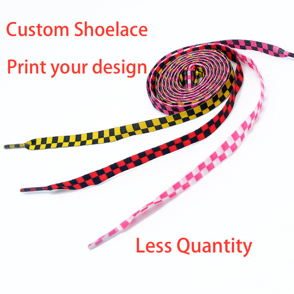 Customized less quantity colorful polyester printing shoelaces Shoe Parts accessories sublimation shoelace personality custom print design