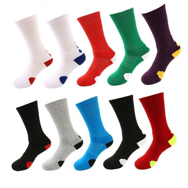 Wholesale Men's Thicken Towel Socks Outdoor Sports Socks High Quality Men's Elite Shoe rofessional basketball soccer socks Free Shipping