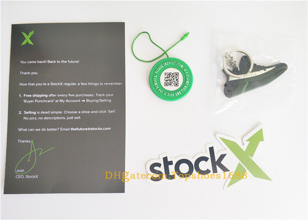 In Stock X OG QR Code Sticker Green Circular Tag Plastic Shoe Buckle StockX Verified X Authentic Green Tag