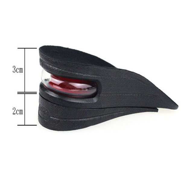 Unisex Shoe Insole 2-Layer Air Cushion Heel Increase 5cm Taller Height