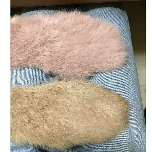 factory Fashion Autumn and winter comfortable rabbit fur insole winter thick real fur for women insoles Do NOT Pay Before Contac