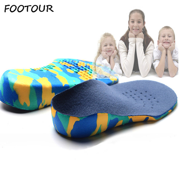 FOOTOUR Kids Orthopedic Insoles EVA Orthopedic Orthotic Arch Support Children Shoes Insoles Relief Pain Orthotic Sport Shoes Pad