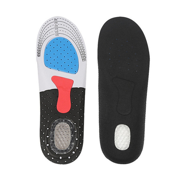 1 Pair Free Size Unisex Orthotic Arch Support Sport Shoe Pad Sport Running Gel Insoles Insert Cushion For Men Women Foot Care