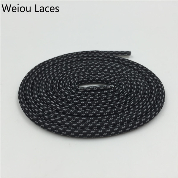 New Weiou Cross Grain 3M Reflective Rope Laces Thick Colorful Shoelaces Round Custom Logo Bootlaces Shoe Laces Cord For 350 750