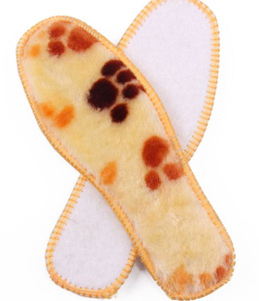 New winter children's Xiaohuang people's thicker warm and sweat-absorbing cotton insoles to run on rivers and lakes