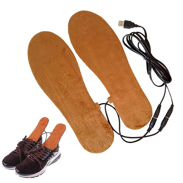 1 Pair USB Electric Heated Insoles Soles for Shoes Winter Shoes Boots Pads Foot Warmer Heater Man Heating Templates