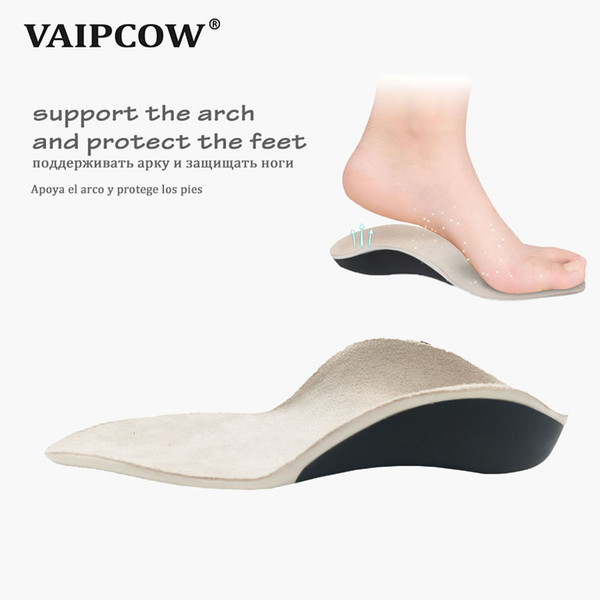 VAIPCOW 3D Orthotic Insoles flat feet for kids and Children Arch Support insole for X-Legs child orthopedic shoes Foot Care