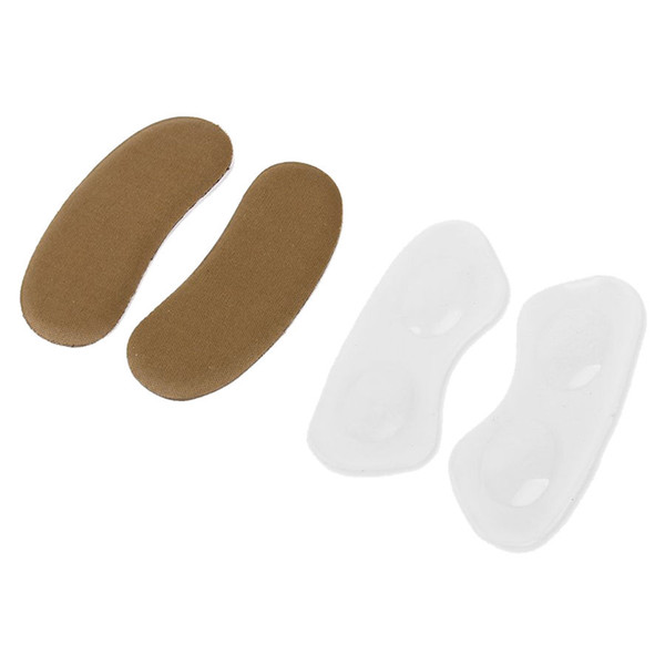 2 Pairs of Transparent silicone feet heel stickers Anti-Derapant Comfortable Heel Pads for