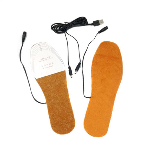 USB Electric Heated Insoles Shoes Boots Foot Feet Warmer Pad Cushion Best Sale-WT