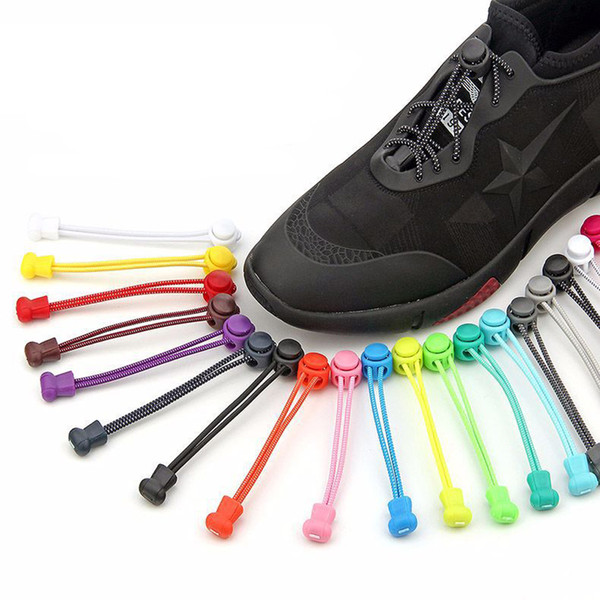 No Tie elastic lazy laces free lace buckle Colorful silicone Shoe Laces sports Runners Trainer hiking Shoelaces