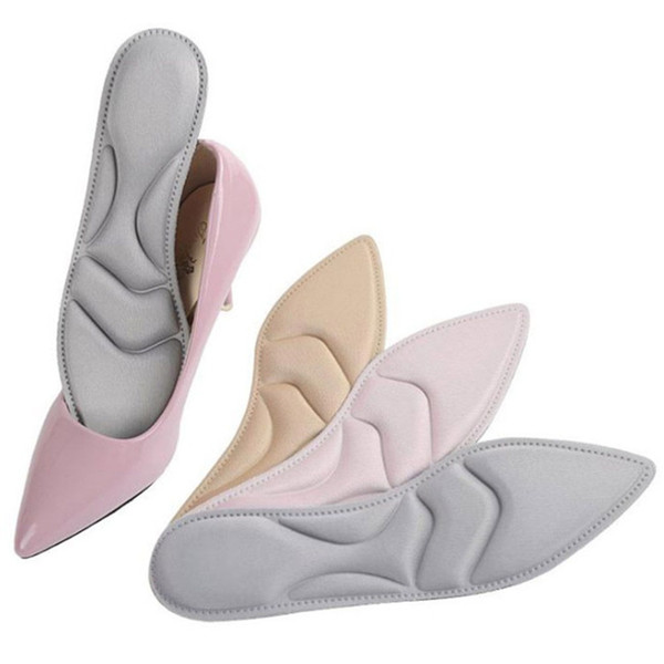 High Quality Fashion Arch Support Orthopedic Massage High Heels Sponge Anti Pain Insoles Cushion Pointed 4D Massage Insole