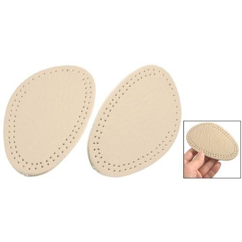 TEXU Practical Pair Beige Foam Front Pads Cushion Holes Design Shoes Half Insoles