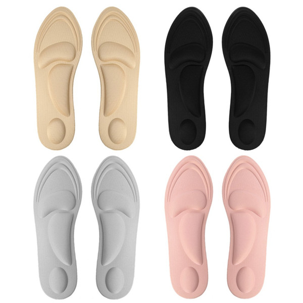 Shoe Pads 4D Sponge Massage Pain Relief Soft Elastic Women High Heel Plantar Insole Cushion Arch Support Insert Comfort Pad