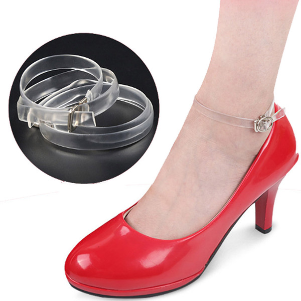 2019 new 2pcs Shoe Strings Transparent Invisible Women High Heels TPU Band Ankle Straps