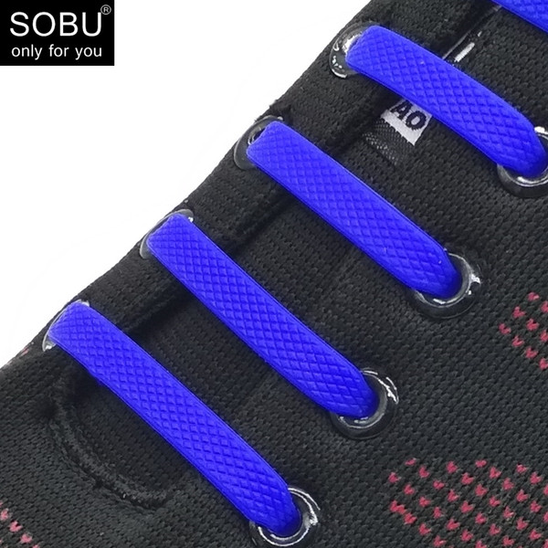 16Pcs/Set Running No Tie Shoelaces Fashion Unisex Women Men Athletic Elastic Silicone Shoe Lace All Sneakers Fit Strap N010