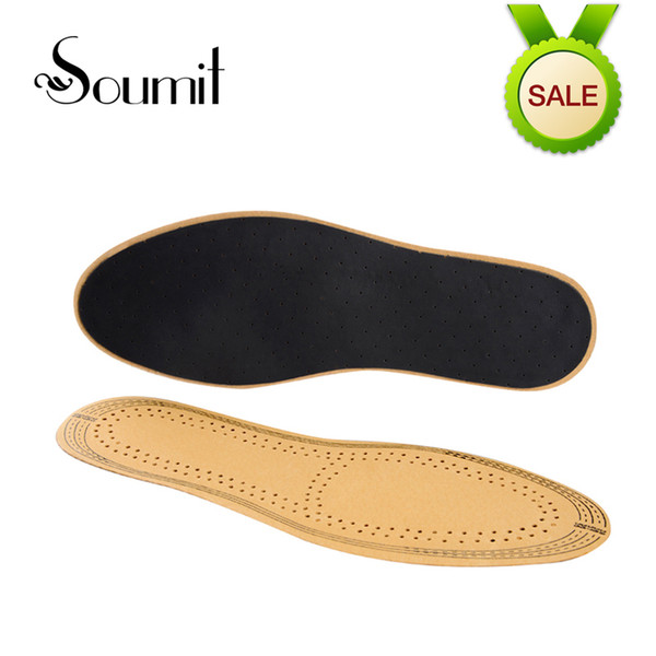 3mm Ultra Thin Deodorant Breathable Comfortable Leather Insoles Replacement Inner Soles Instantly For Absorb Sweat Shoe Pad