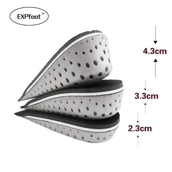 1 Pair High Quality Men Women Orthopedic Height Increase Insoles Massaging Invisible Half Silicone Foot Pad Shoe Lift Feet Care