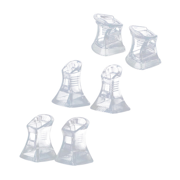 3 pairs of heel protectors from heel protection for set S M L - clear