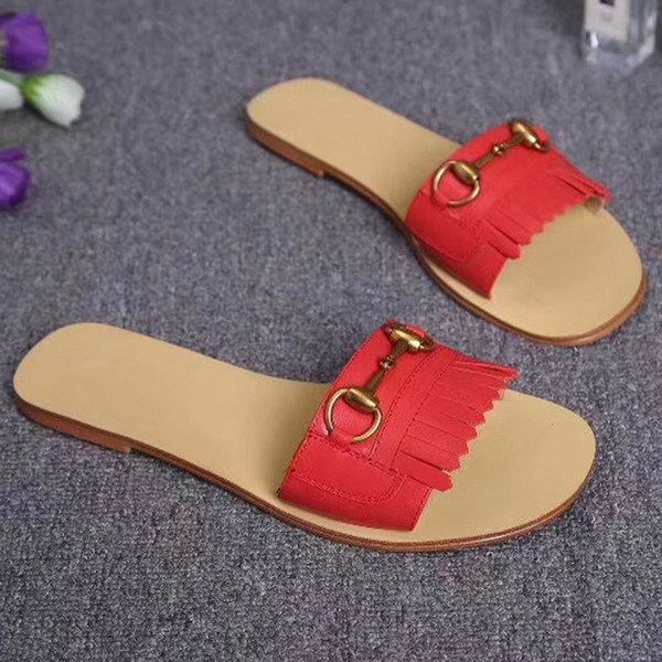 fashion new women leather sandals shoes woman slides sapatos femininos zapatos mujer chaussure femme sapato feminino sandalias