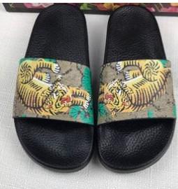 2019 size 35-48 tiger snake flower men women slippers slip on with orange box luxury slipper