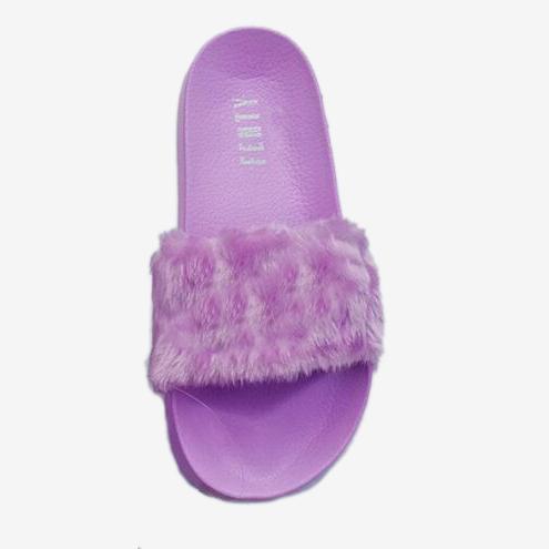 New Leadcat Fenty Rihanna Shoes Women Slippers Indoor Sandals Girls Fashion Scuffs Pink Black White Grey Fur Slides Without Box Good Quality