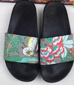 2019 tiger snake flower men women slippers slip on with orange box fashion slipper