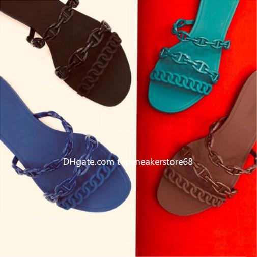 Classic designer high quality luxury designer ladies summer rubber sandals beach slip fashion wearable slippers indoor shoes