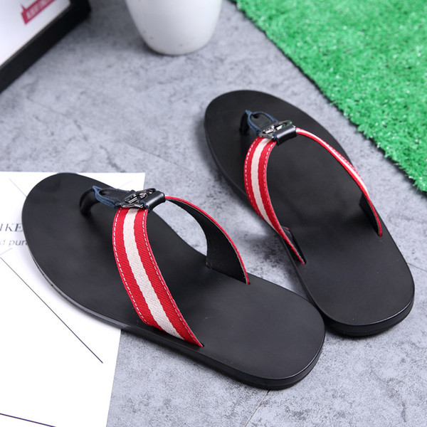 Hand made genuine leather Mens slippers beach hotel indoor scuffs comfortable house slippers outdoor using slipper with skidproof sole zy985