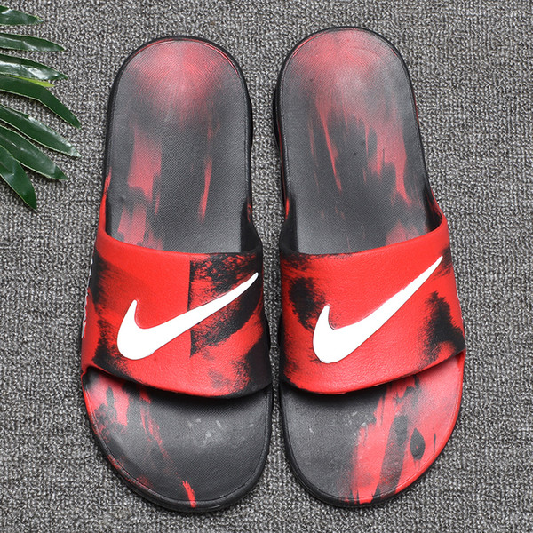 Wholesale Summer men Breathable Comfortable Slippers with air cushion Brand Designer Slides soft Sandals S1ZE 40-45