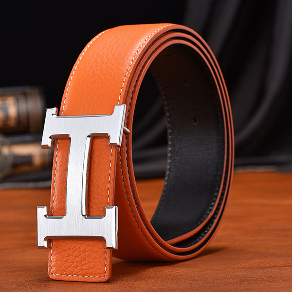 Wholesale H Letter Men's Belts H Home Ceinture Male Business Belt Mens Fashion Belts Christmas Father's Gift